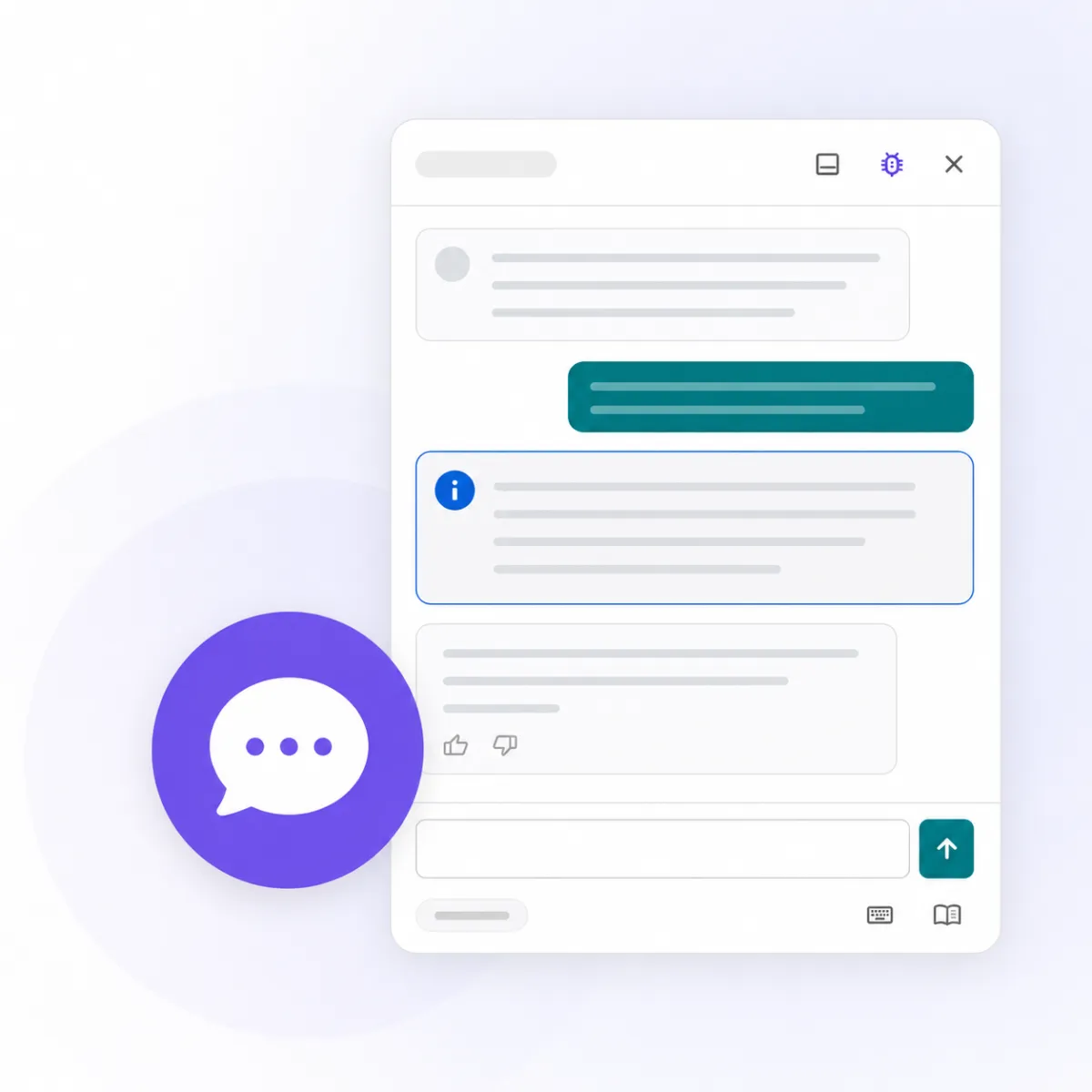acelle/ai plugin in action — floating AcelleMail AI chatbox bubble with the ✨ sparkle popover for one-click rewrite, plus the plugin's admin sidebar group rendered inside the AcelleMail UI
